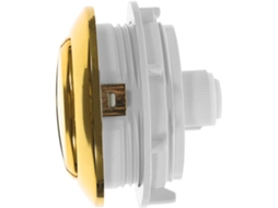 Botão De Descarga Duplo Para Vaso Sanitário, Em Plástico Dourado Resistente A Danos, Para Substituição.