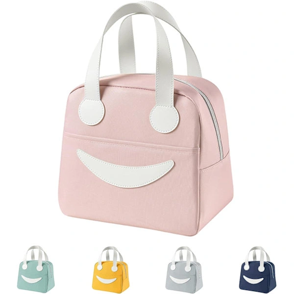 Bolsa Térmica Para Almoço, Tecido Fofa E Fácil De Limpar, Ideal Para Mulheres, Homens, Meninas, Meninos E Crianças, Rosa