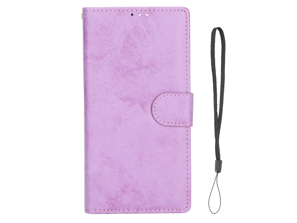 Aetheria capa Protetora de Carteira 2 em 1 Flip Magnética Removível para Galaxy S21 Ultra Roxa