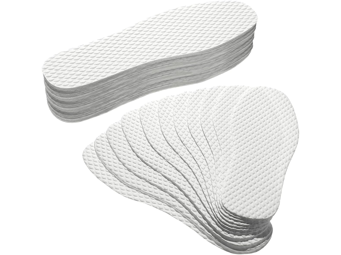 Palmilhas Finas De Polpa Madeira Para Homens E Mulheres, Respiráveis, Inodoras, Antiderrapantes, 20 Pares, Confortáveis