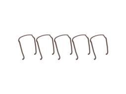 Conjunto de 5 faixas de cabelo para óculos, acessório modelador para cabelos cacheados e grossos, cor marrom.