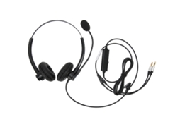 Aetheria fone de Ouvido com Fio Binaural para Atendimento Ao Cliente com Microfone Redução de Ruído Plug 3.5mm