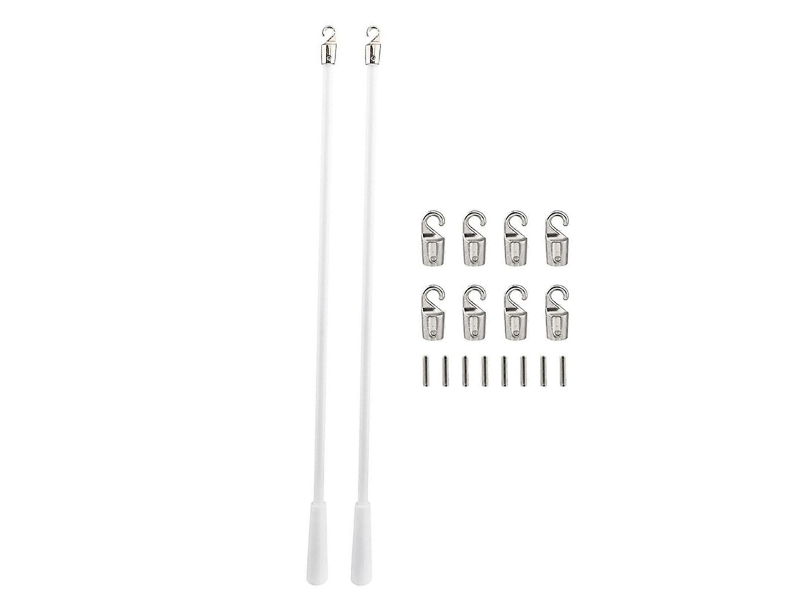 Conjunto De 1 Vareta De 43 Cm Para Persianas Verticais Com Ganchos. Peças De Reposição Para Persianas Residenciais, Facilitando O Controle Do Tamanho