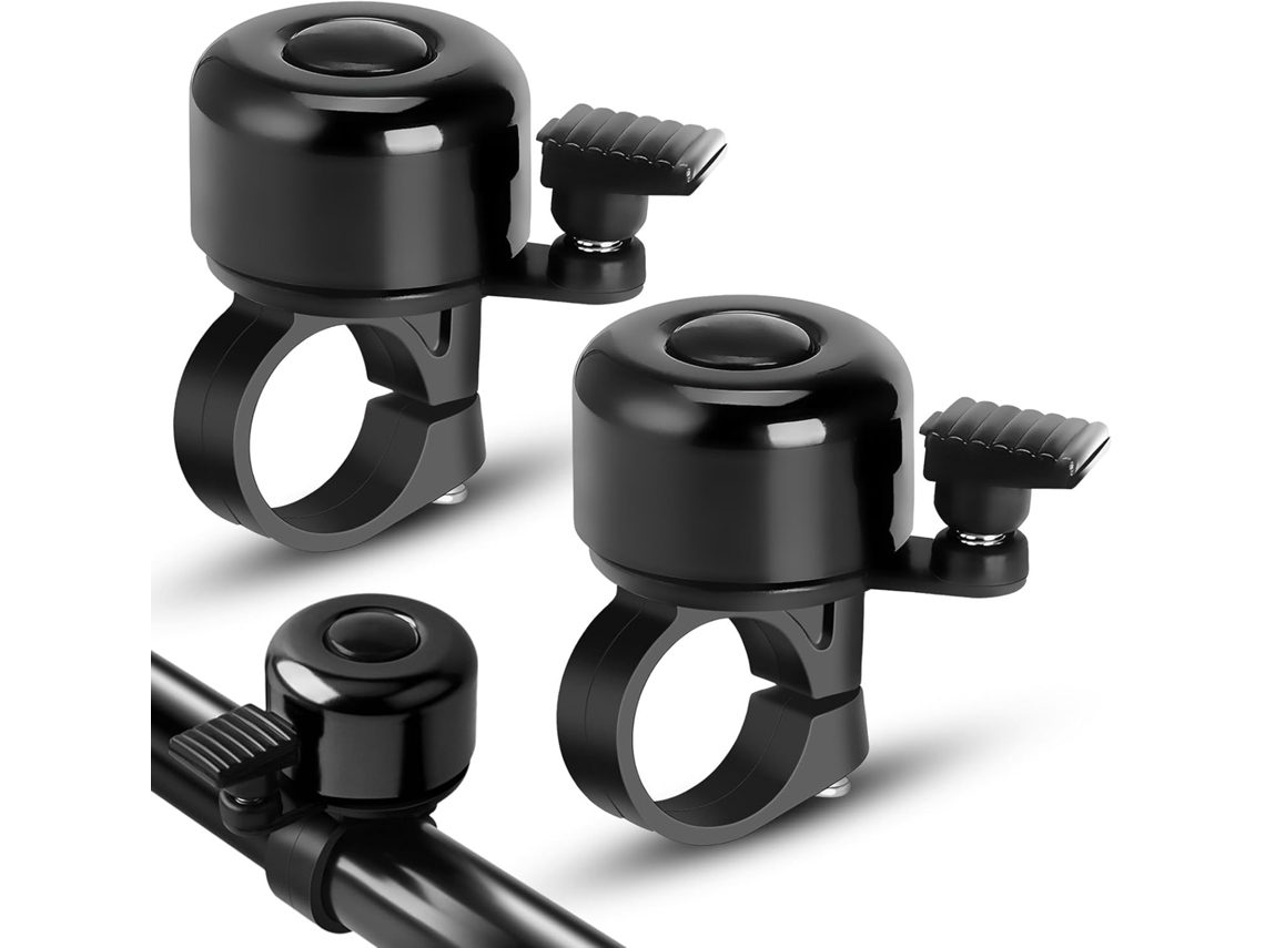 Conjunto de 2 campainhas AQUAFORGE, som alto, segurança para MTB, estrada, scooter e uso adulto
