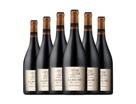 Vinho DOMAINE DE LA BAUME Saint Genies Tinto Petit Verdot Vin de Pays d'Oc Crianza (0.75 L - 6 Unidades)