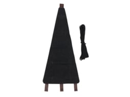 Ats silla de Campaña de Tela Con Cuerda Plegable Portátil para Camping Pesca Playa Negro
