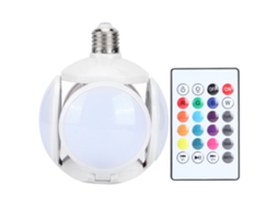 Lâmpada Led Rgb Futebol Iluminação Ambiente Festa 100 240v S/MARCA