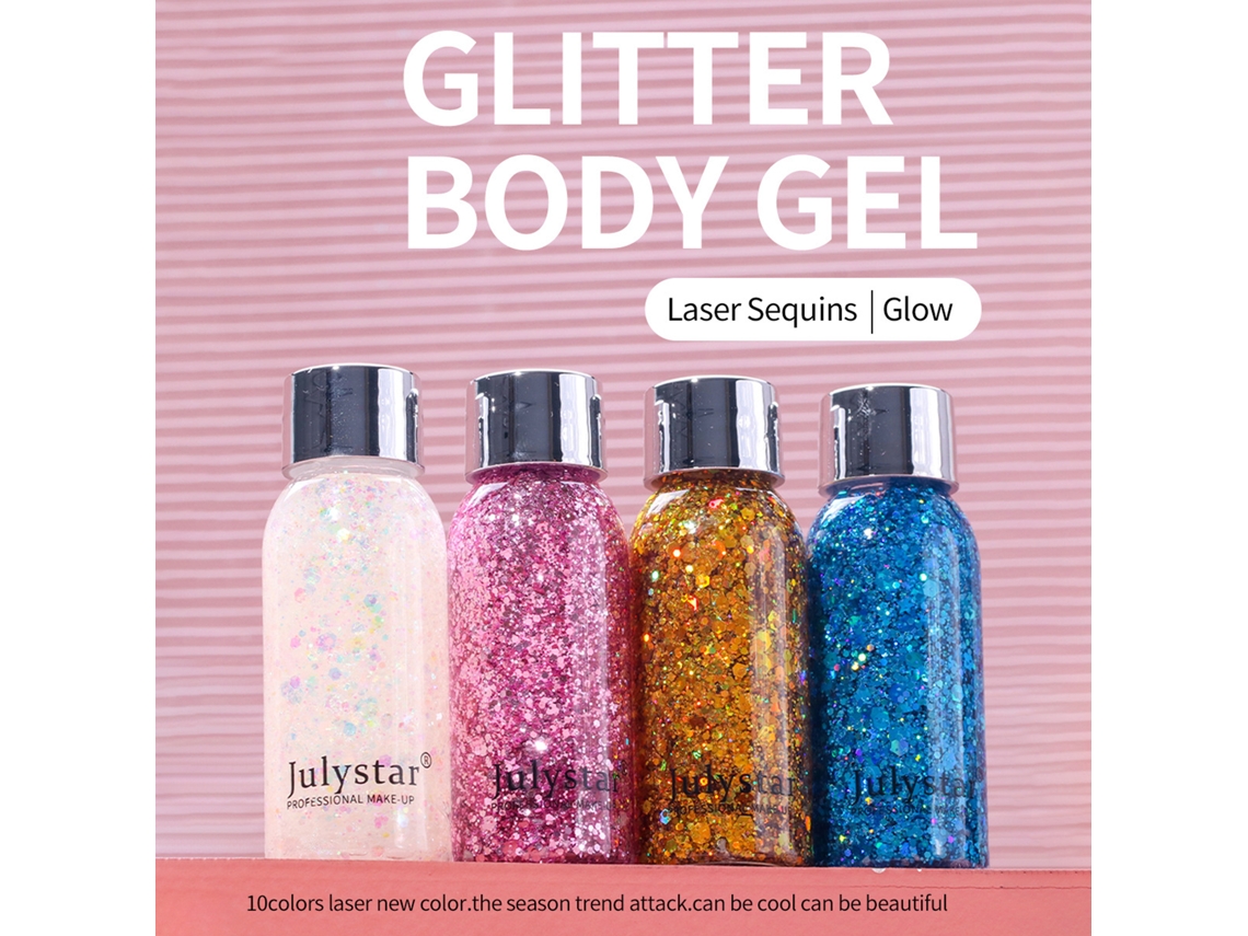 Gel De Glitter 30ml Para Maquiagem Facial E Corporal