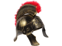 Capacete Romano Masculino Em Plástico Dourado Leve, Confortável De Usar, Estilo Medieval.
