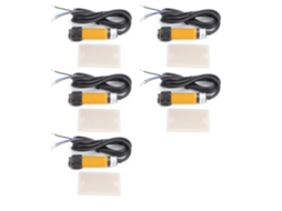 Sensor Fotoelétrico Reflexivo Npn Normalmente Aberto, 6-36vcc, 300ma, Alcance De Detecção 2 Metros Para Portas Garagem
