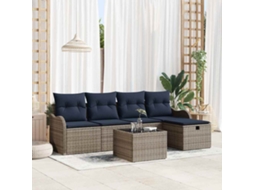 Vidaxl Conjunto De Sofá De Jardim 6 Unid. 4-número De Lugares