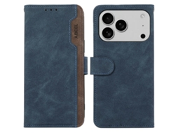Capa Carteira Abeel Para Iphone 17 Pro Max Em Couro Sintético Com Proteção Rfid