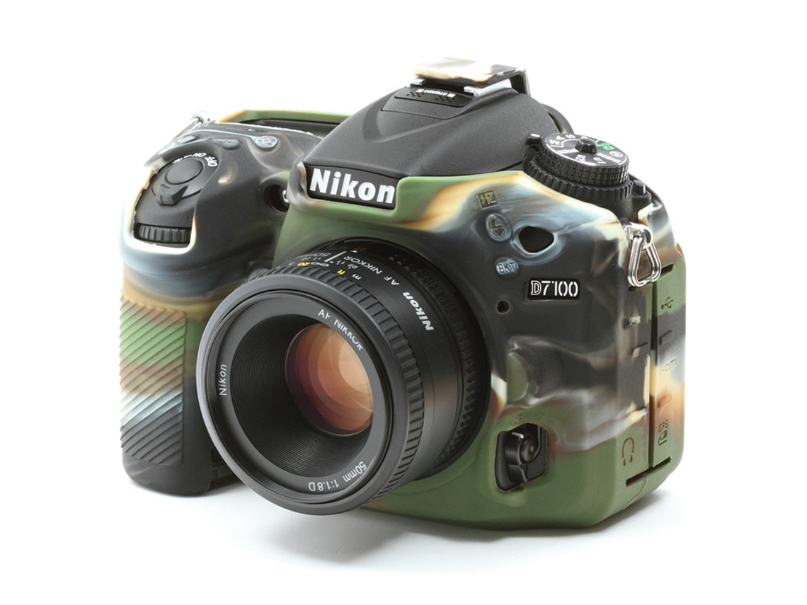 Capa para Nikon D7100/d7200 Acessórios para Estojo de Câmera em Silicone CUICH (camuflagem)