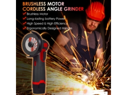 Mini Cordless Brush Angle Grinder 12v 19500rpm With 1 Battery 2 Discs
