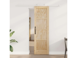 Vidaxl Porta Deslizante Natural E Branco 61 X 198,5 Cm