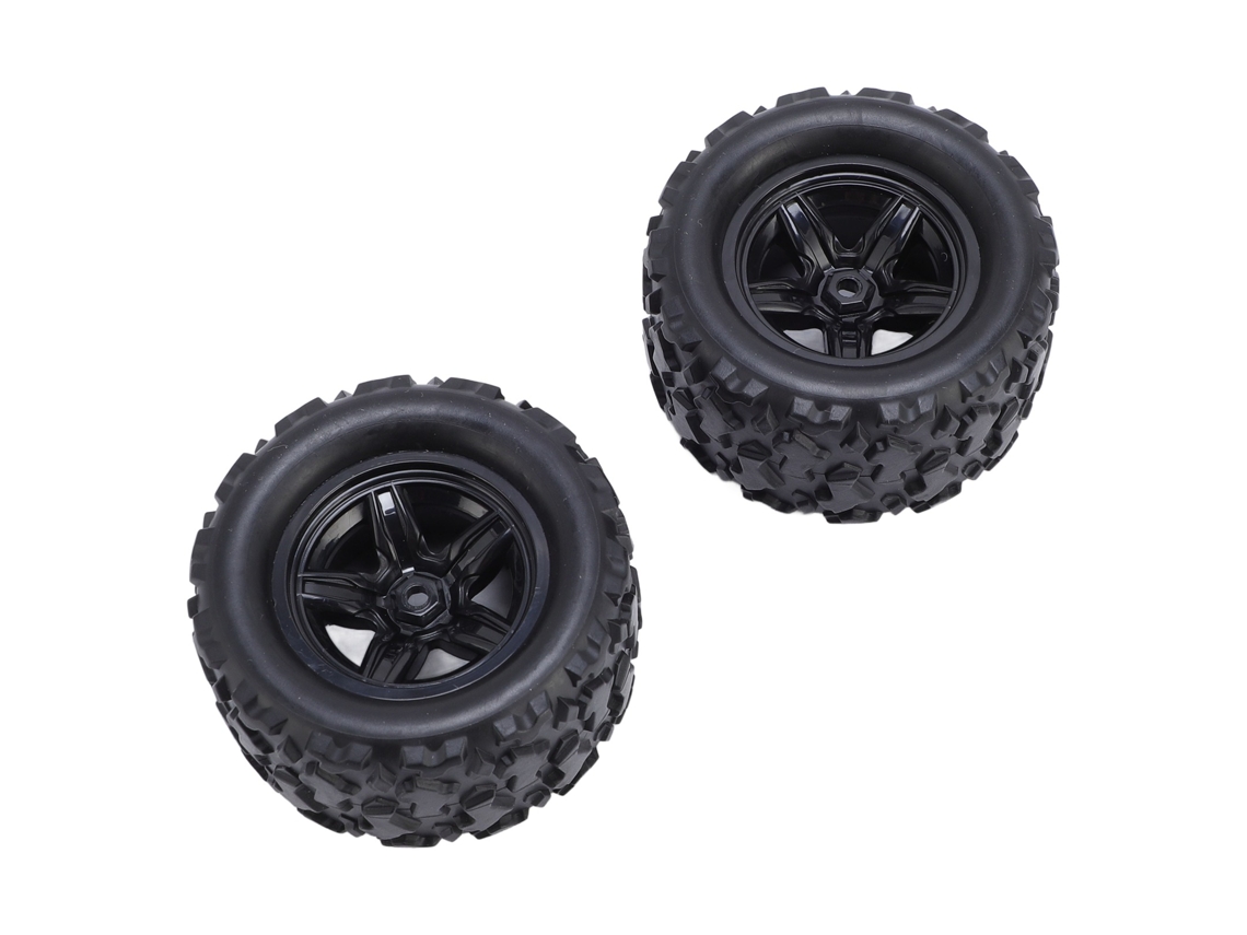 Pneus De Carro Rc Em Borracha 1:18 Para Hs 18301 18302 18303 18304 18311 18312 18313 18314 (2pcs)