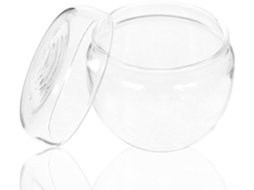 Pote De Vidro Valiclud Para Folhas Chá, Com Tampa Hermética, Recipiente De Vidro Transparente Prático E Portátil Para