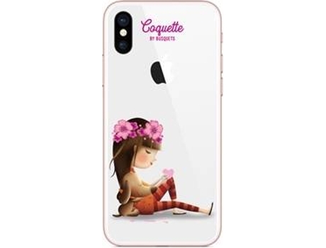 Capa  Love iPhone X Branco