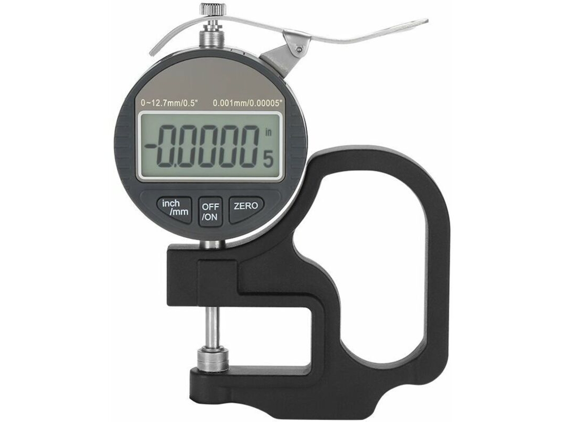 Medidor De Espessura Digital De 0 A 12,7 Mm, Tecido E Fita Com Grande Visor Lcd, Ferramenta Eletrônica De Medição Para Papel