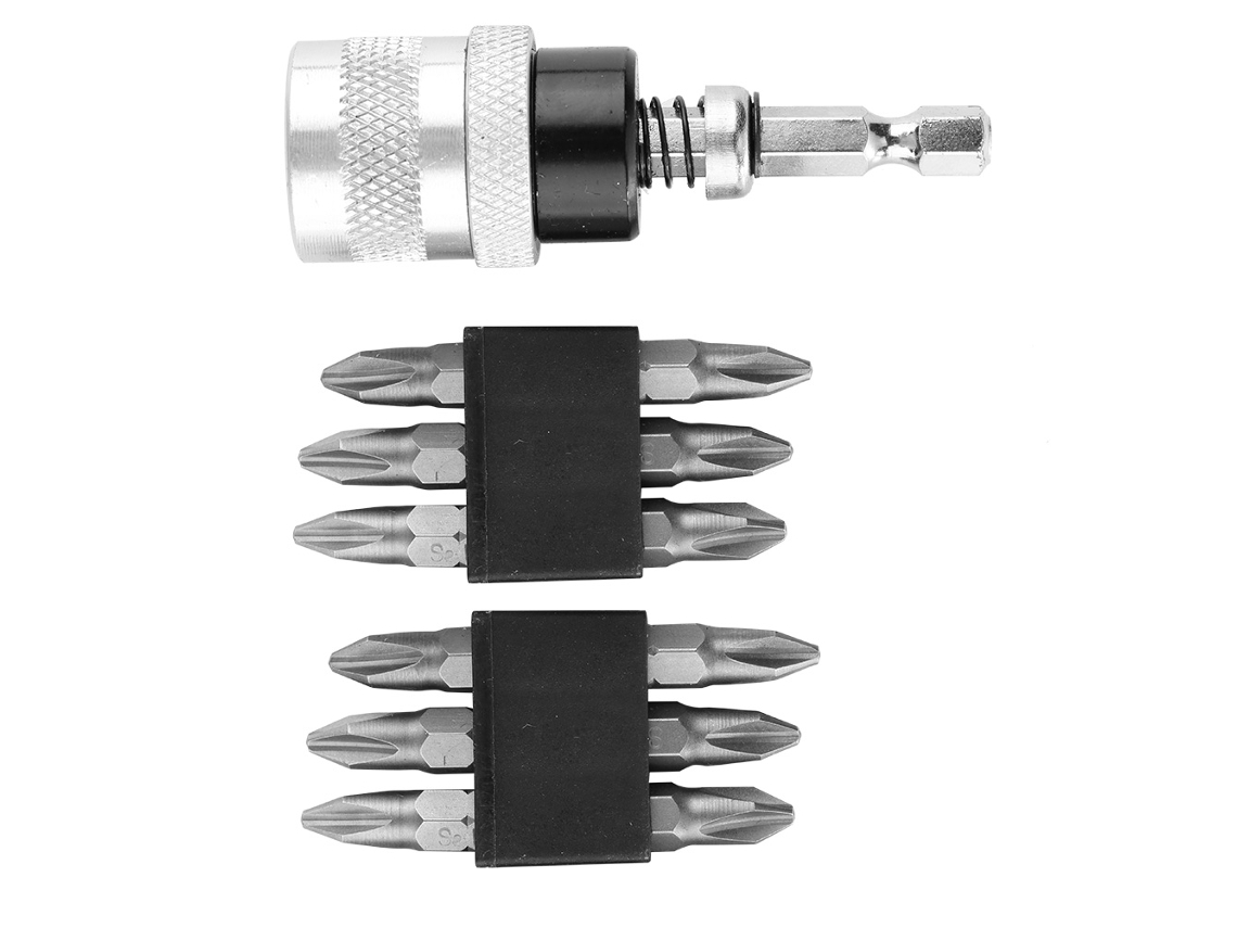 Laxiscreed Limitador De Profundidade Ajustável Para Parafusos, Acompanha 12 Bits Phillips Ph2 Para Trabalhos Precisos