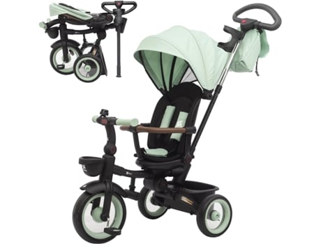 Baby Evolutive Tricycle Sami Triciclo Dobrável Para Bebé Com Assento Reclinável E Assento Giratório De 360° 2 Anos Carrinho De Bebé Twinly