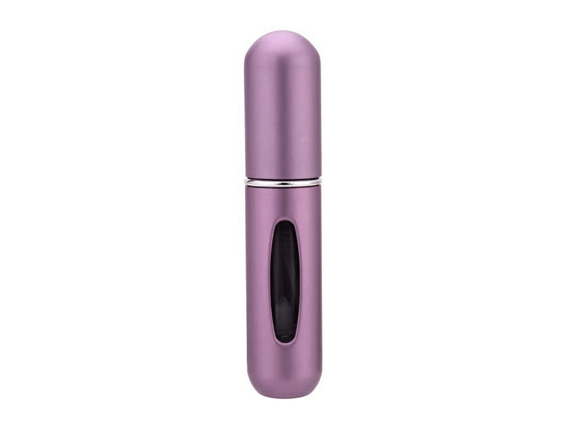 2pcs Atomizador De Perfume Recargable Mini 5ml Portátil Viaje Botella Spray Para Hombre Mujer Fiesta Morado