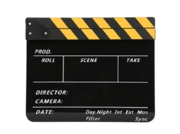 Tablero De Clap Para Cine Y Películas, Clapperboard Acrílico Profesional Para Director