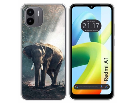 Capa para Xiaomi Redmi A1 TUMUNDOSMARTPHONE Desenhos Elefante Multicor