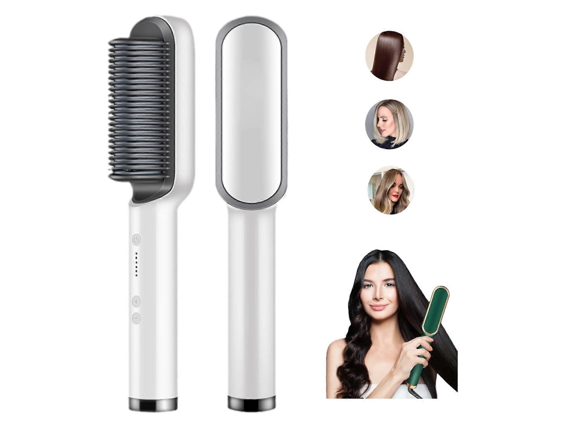Escova Alisadora E Modeladora De Cabelo 2 Em 1 Com Íons Negativos. Nostalgia88