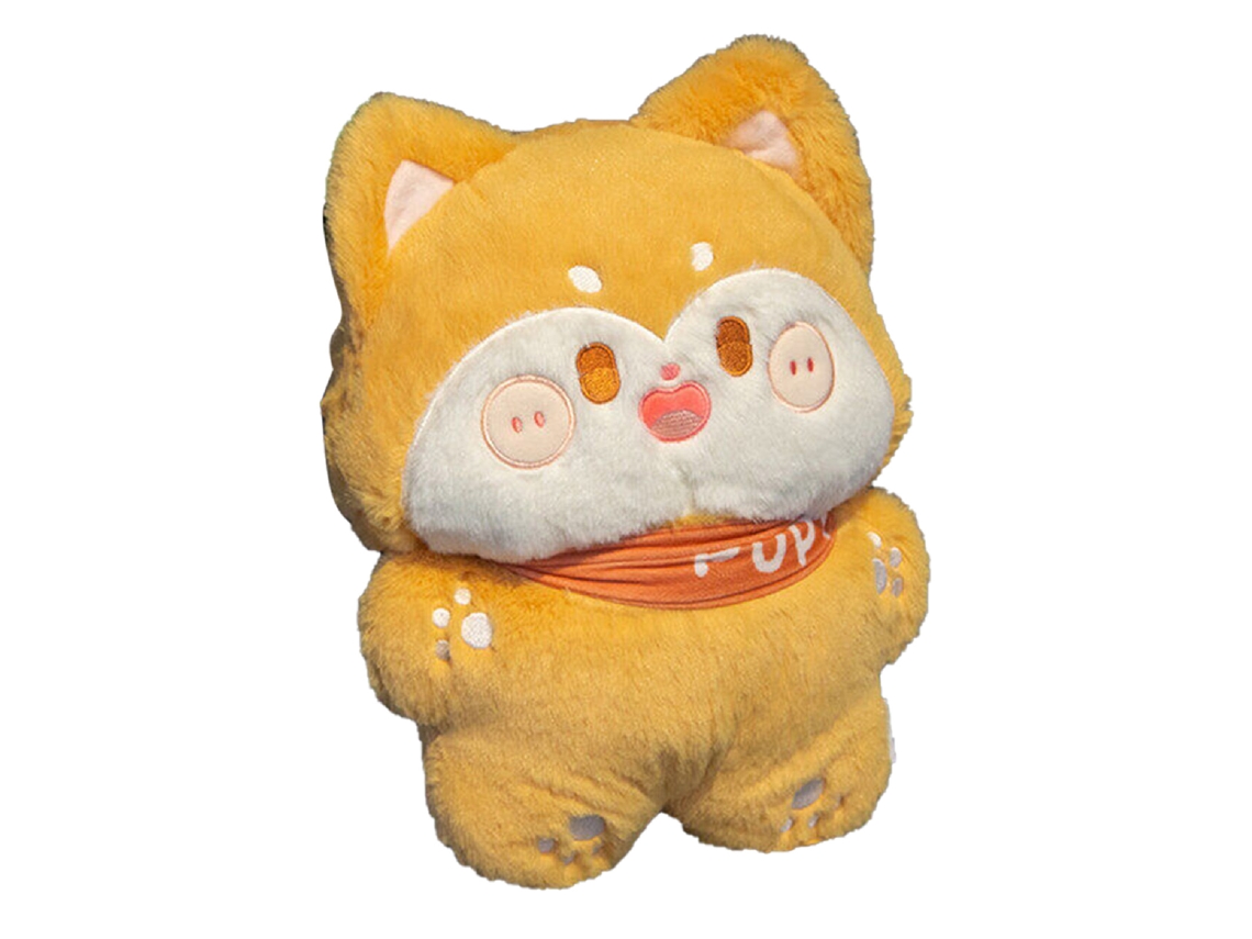 Brinquedo Pelúcia Cachorro Cartoon Portátil Infantil Fofo Macio