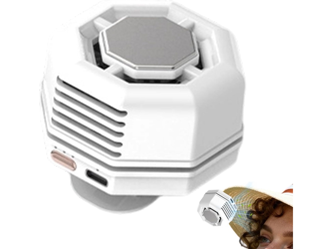 Mini Ventilador Genérico De Encaixe, Ajustável Com Três Velocidades E Rotação De 360 Graus