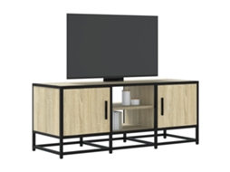 Vidaxl Móvel P/ Tv 100x35x41 Cm Deriv. Madeira/metal Carvalho Sonoma