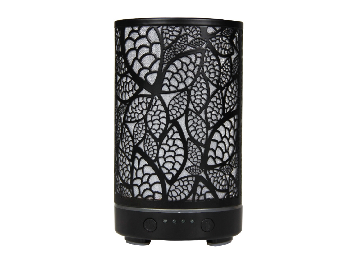 Difusor de aromas ultrassônico com luz LED, lâminas de ferro, mesa | MDUG