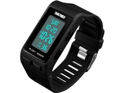 Lurelia Relógio Digital Desportivo, Visor Digital, Alarme, 12/24h, Preto