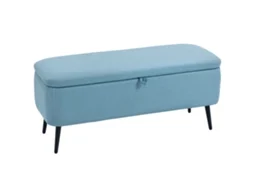 Banco em Lino Azul Brasado 5 cm para Ambientes Internos BTFORUS