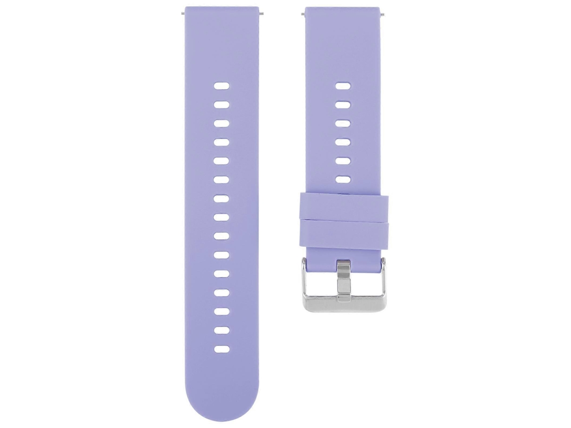 Pulseira De Silicone Para Relógio Com Fivela De Aço De Cor Sólida
