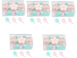 Lurrose Conjunto De 5 Tachinhas Quadradas Portáteis Para Decoração E