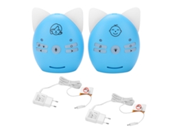 Babá Eletrônica de Áudio para Bebê, Comunicação Bidirecional, Luz Noturna, 100 a 240v, Plugue Europeu AQUAFORGE