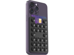 lcs2x Suporte De Celular Com Ventosa, Carteira De Silicone Autoadesiva Para Iphone E Android, Suporte Para Celular Com Mãos Livres