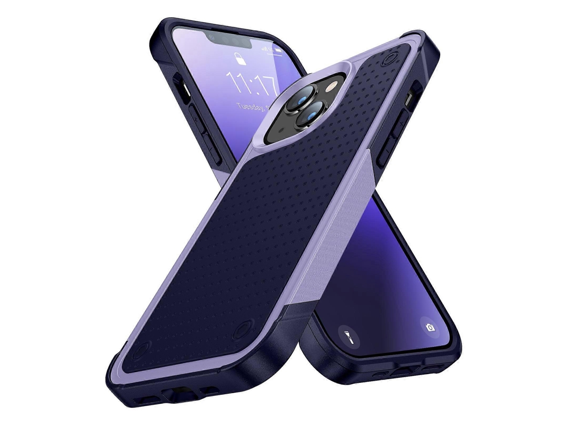 Capa Protetora De Pc Tpu À Prova De Choque Para Iphone 14