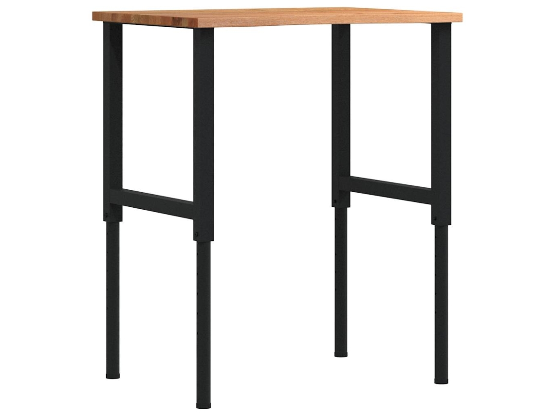 Workbench, Workbenches Vidaxl Marrom Madeira De Carvalho (80 X 60 X (71.5-98) Cm)