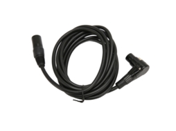 Cabo De Microfone Xlr Conector Ângulo Direito Prata Ofc