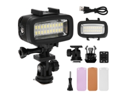 Luz Led Submarina Para Fotografia E Vídeo 40m Impermeável Luz De Mergulho 5500k