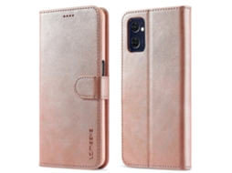 Capa Para Celular Lc.imeeke Em Couro Com Textura De Bezerro Para Oppo A77 5g / A97 5g / Realme V23
