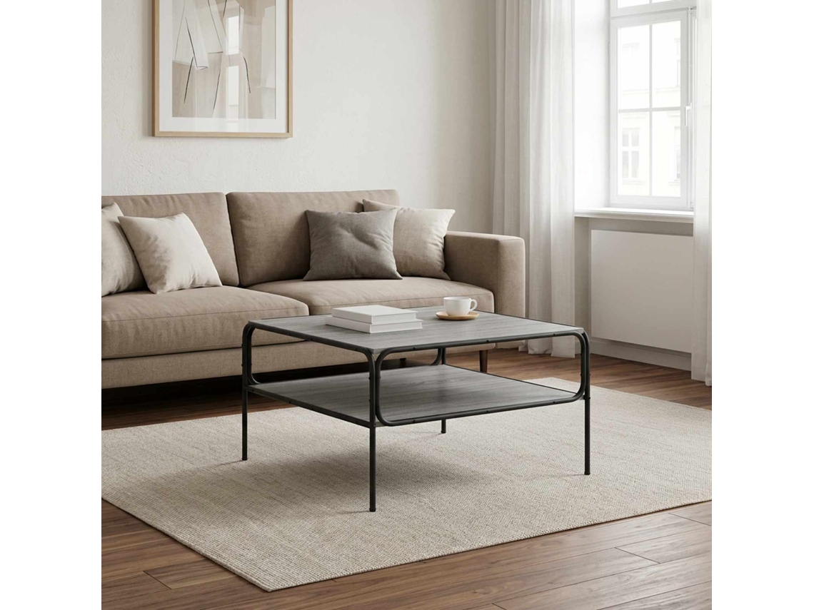 Vidaxl Mesa Lateral Sonoma Cinzento 100 X 50 X 46 Cm