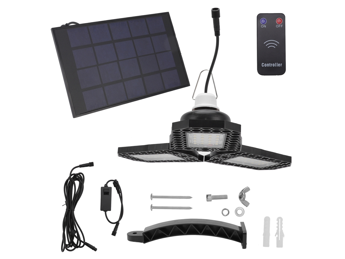 Rebe-luz Solar Exterior Ip65 Impermeável Com Controle Remoto Led Para Jardim E Pátio, Fornecimento De Luz Solar Potente