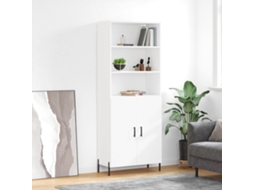 Vidaxl Armário Alto 69,5x34x180 Cm Derivados De Madeira Branco