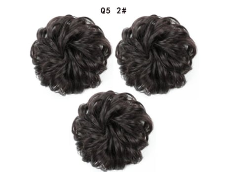 Feminino Sintã©tico Bagunã§ado Chignon Donut Almofada De Cabelo Elã¡stico Corda De Cabelo Extensãµes De Cabelo Miss Wig