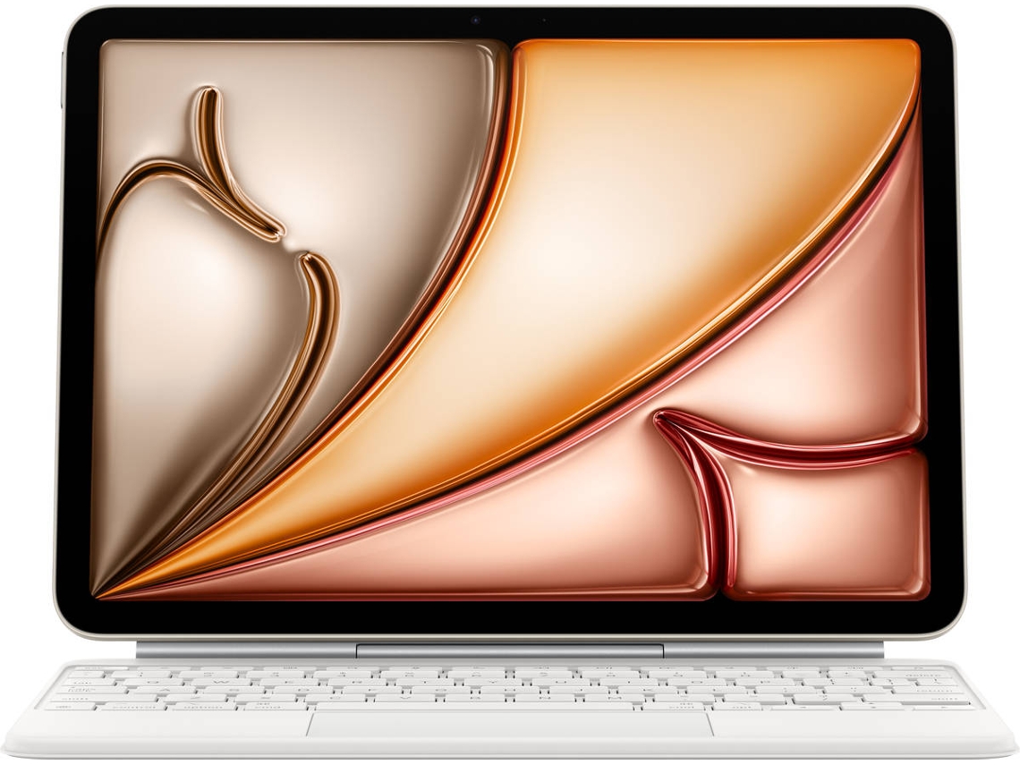 Teclado APPLE Magic Keyboard  para iPad Air 11-inch (M3 - Layout Português - Branco)