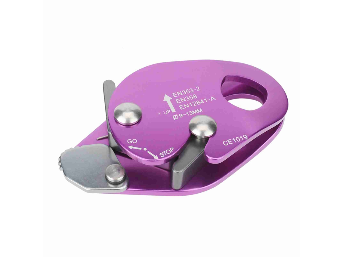 Descensor Automático de Cuerda 9 13mm para Escalada Morado S/MARCA